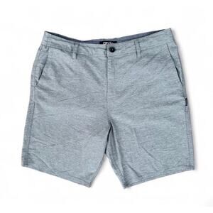 O’Neill Men’s Hybrid Performance Athletic Chino Shorts Gray 34” Waist 9” Inseam